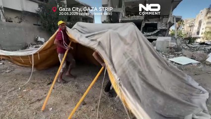 Family in Gaza displaced for tenth time as bombardment continues