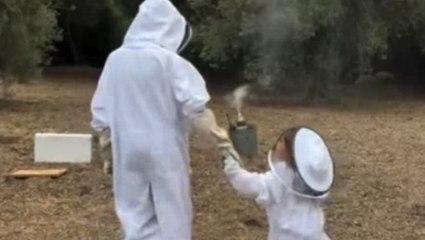 Meghan Markle and daughter Lilibet wear matching beekeeping outfits in rare family day out video