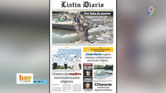 Titulares prensa dominicana lunes 26 de mayo 2025 | Hoy Mismo