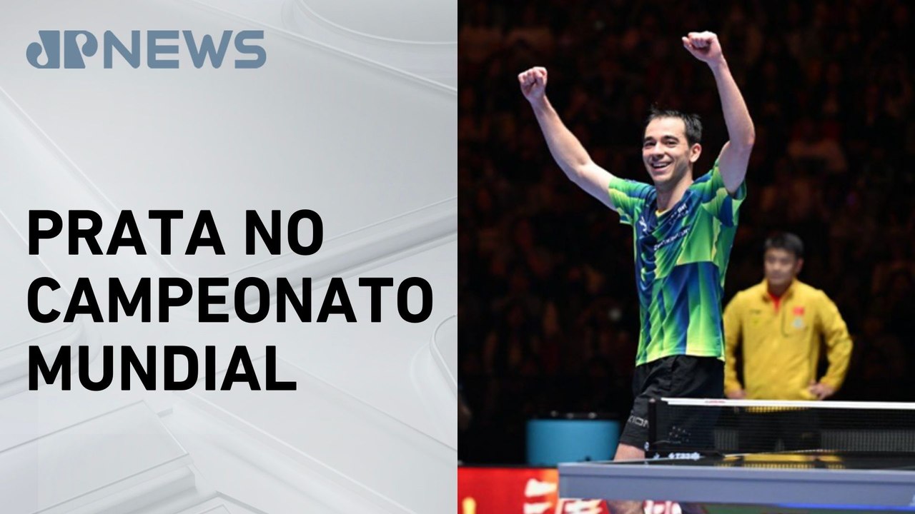 Hugo Calderano conquista medalha inédita no tênis de mesa