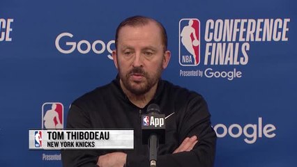 Knicks - Thibodeau : ''On préfère jouer en menant au score''