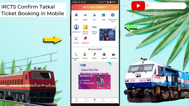 IRCTC Tatkal Ticket Booking | How to Book Tatkal Ticket in IRCTC | Tatkal Ticket Booking in Mobile