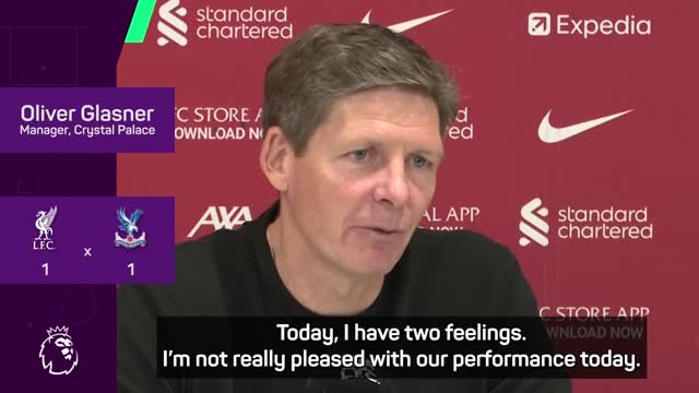 Glasner can't accept some players not giving 100 per cent against Liverpool