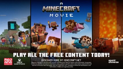Minecraft Official A Minecraft Movie DLC Launch Trailer