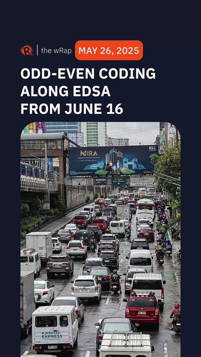 MMDA to implement odd-even coding scheme along EDSA starting June 16 ...