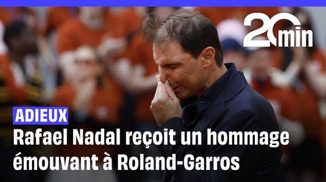 Rafael Nadal reçoit un hommage émouvant à Roland-Garros