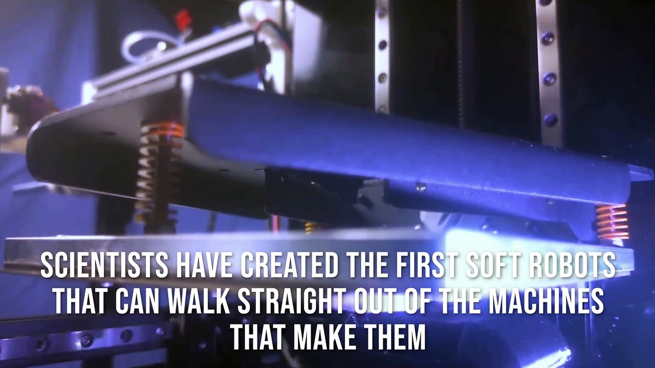 World first soft robots walk off 3D printer that makes them