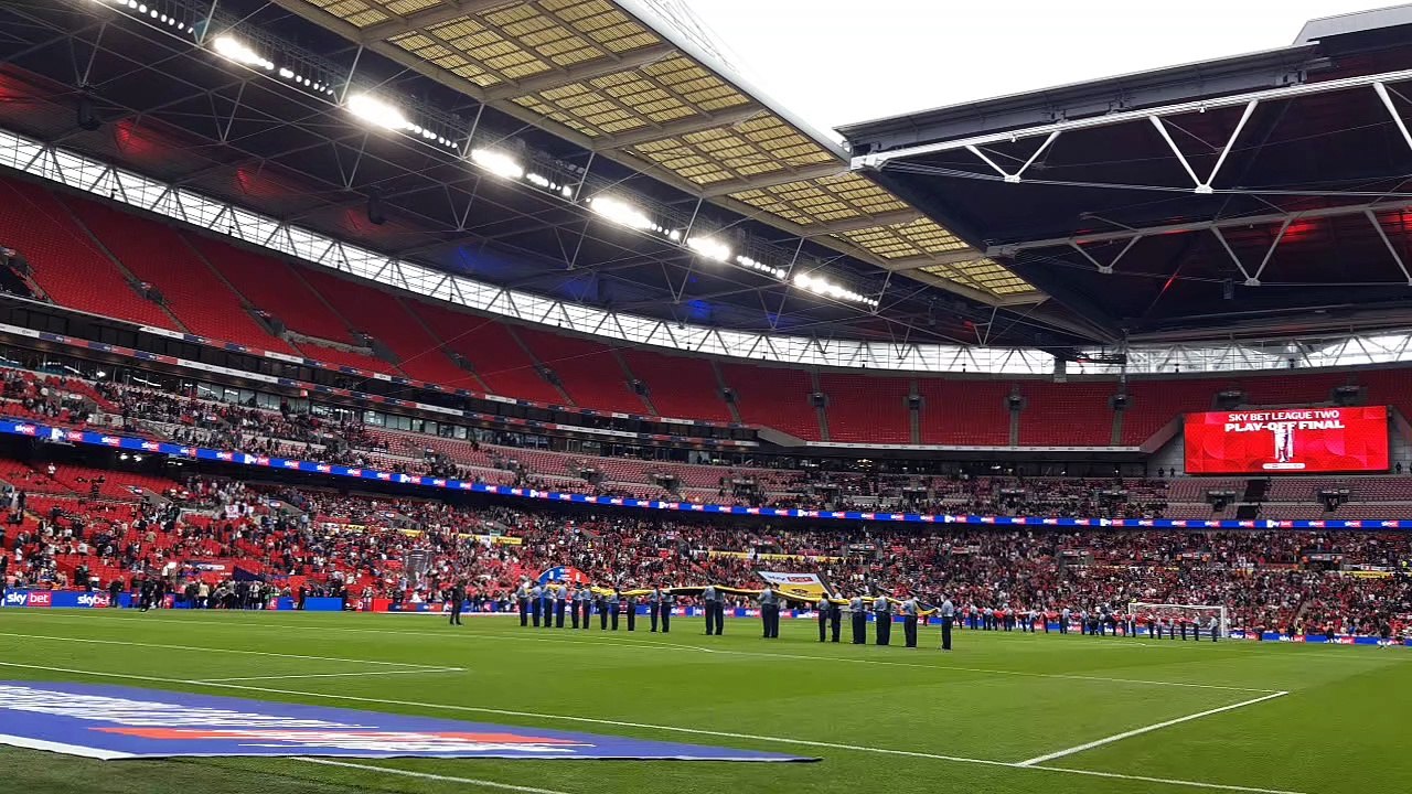 Walsall fans at Wembley