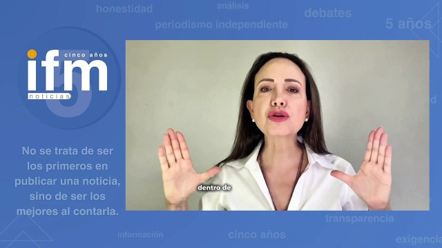 María Corina Machado, hace un balance de las elecciones en Venezuela de este 25 de mayo