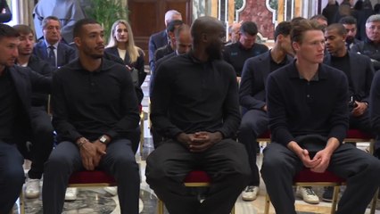 Pope meets Napoli players and managers after Scudetto victory