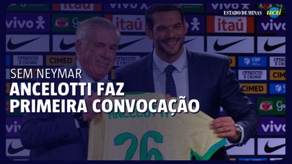 Ancelotti assume Seleção e deixa Neymar de fora na primeira convocação