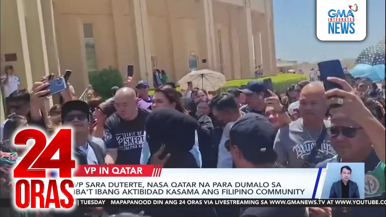 VP Sara Duterte, nasa Qatar na para dumalo sa iba't ibang aktibidad kasama ang Filipino community | 24 Oras