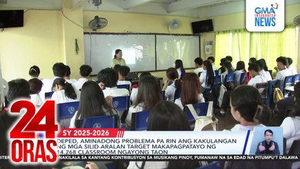 DepEd, aminadong problema pa rin ang kakulangan ng mga silid-aralan target makapagpatayo ng 14,268 classroom ngayong taon | 24 Oras