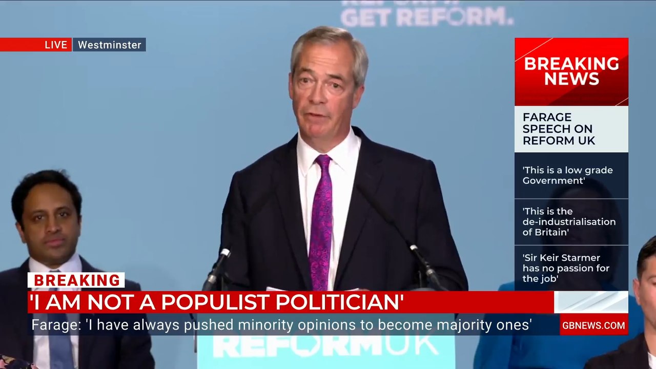 Nigel Farage vows to scrap net zero as he promises ‘big savings’ for Britons