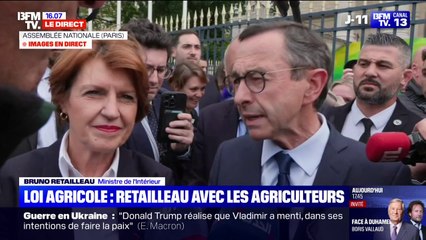 "La souveraineté alimentaire c'est l'indépendance de la France", déclare Bruno Retailleau, ministre de l'Intérieur