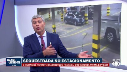 Criminoso que recebeu dinheiro de vítima sequestrada em estacionamento é preso