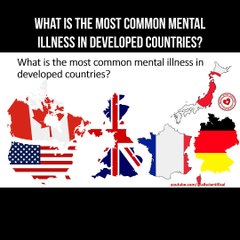 What is the most common mental illness in developed countries?