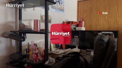 Japonya'da 5,3 büyüklüğündeki deprem anı kamerada