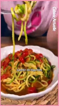 Spaghetti de courgettes aux tomates cerises