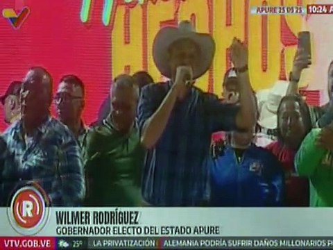 Gob. electo por el estado Apure Wilmer Rodríguez agradeció al pueblo revolucionario por su apoyo