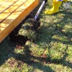 Building a wooden walkway to beautify your garden!