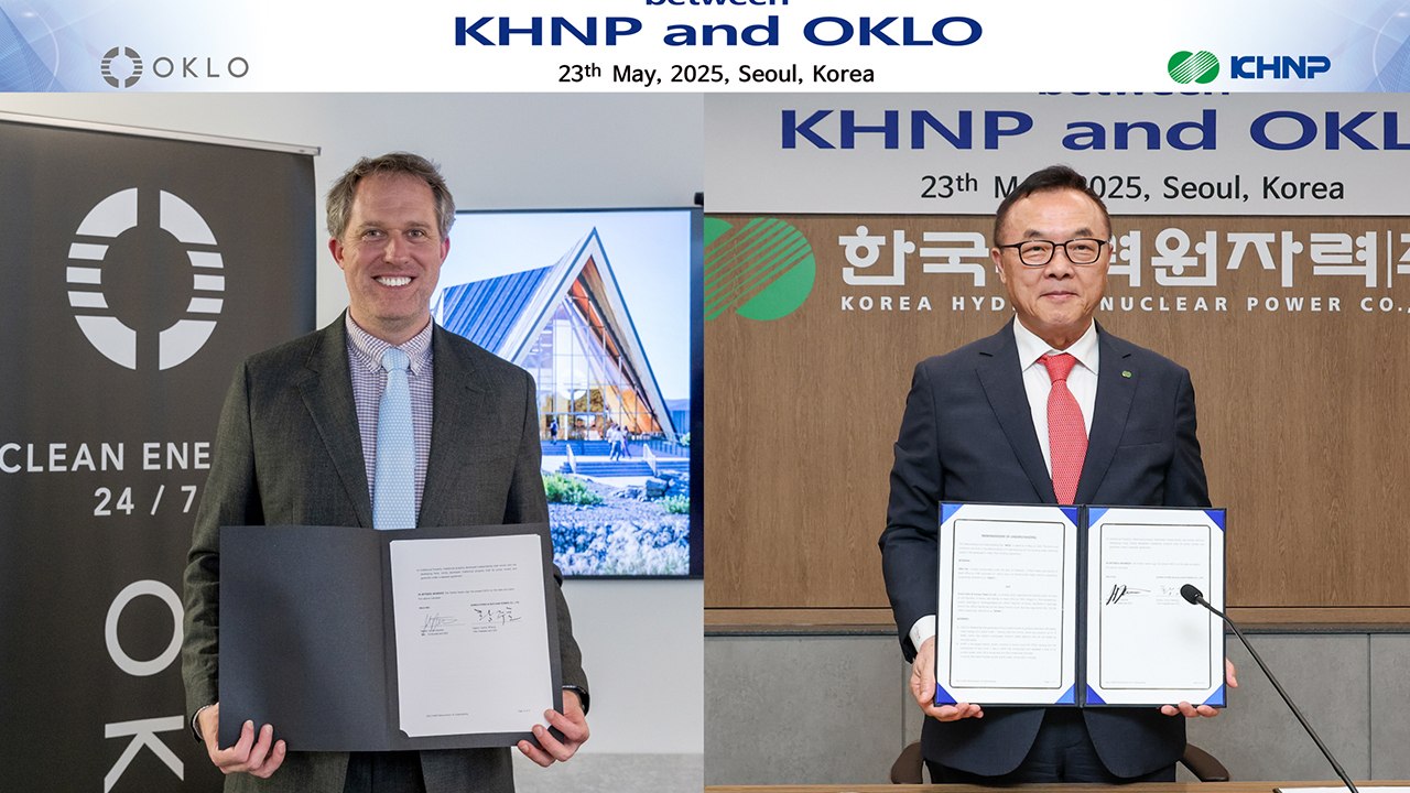 [기업] 한수원, 미국 SMR 개발사 오클로와 MOU...협력방안 논의 / YTN