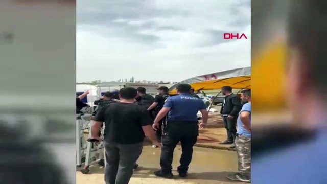 Kurban pazarında ortalık karıştı! Polis ve besiciler birbirine girdi