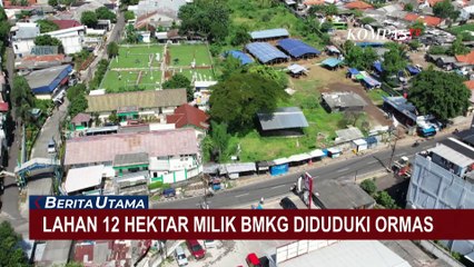 Polisi Bongkar Posko Ormas di Lahan Milik BMKG di Kawasan Tangsel