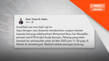 Kematian keempat jemaah haji Malaysia