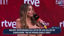 Melody responsabiliza a RTVE de los fallos en Eurovisión: 