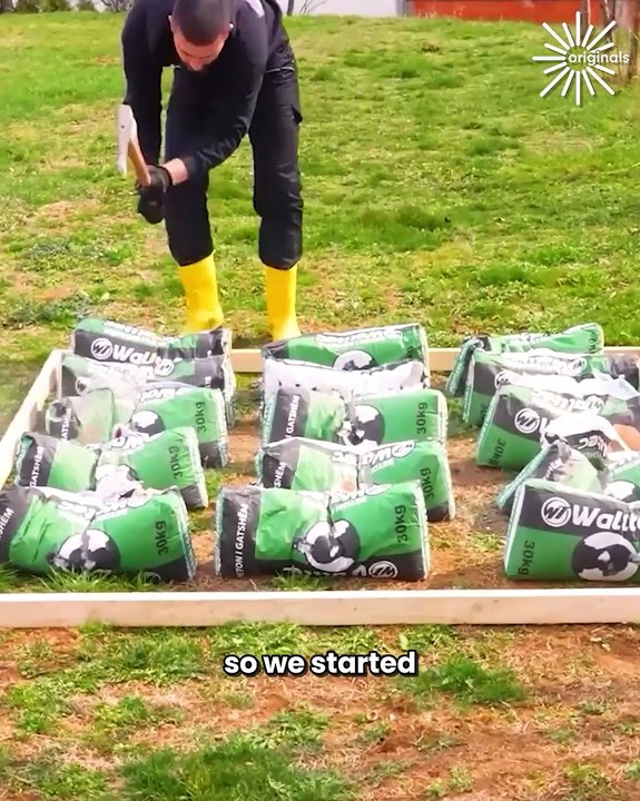DIY cement patio idea!
