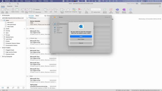 How to CREATE a Rule w/ Attachment on Microsoft Outlook Using a Mac Computer - Basic Tutorial | New