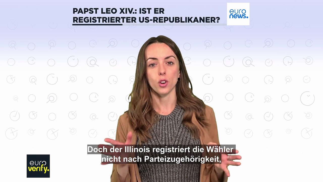 Faktencheck: Ist Papst Leo XIV. registrierter US-Republikaner?