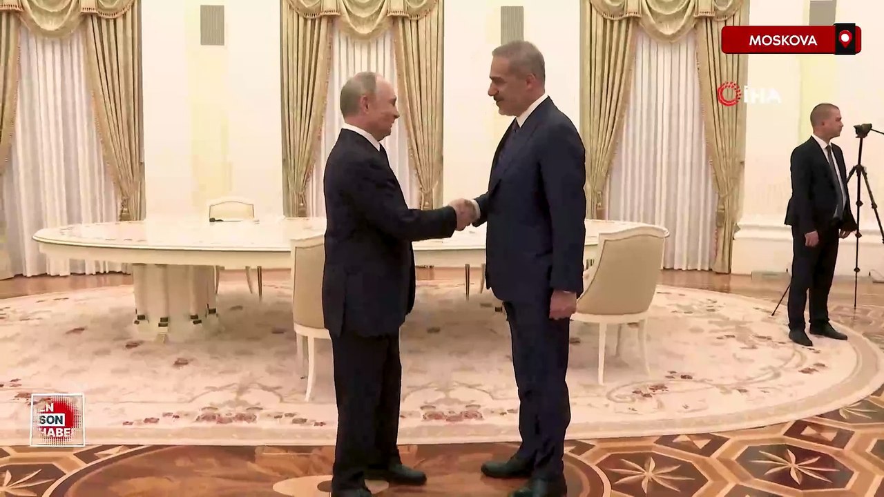 Dışişleri Bakanı Fidan, Rusya Devlet Başkanı Putin ile bir araya geldi