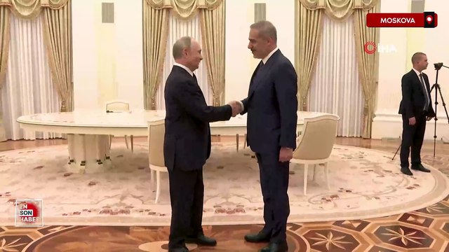 Dışişleri Bakanı Fidan, Rusya Devlet Başkanı Putin ile bir araya geldi