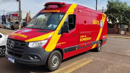 Acidente entre Peugeot 207 e moto mobiliza Siate no Bairro São Cristóvão