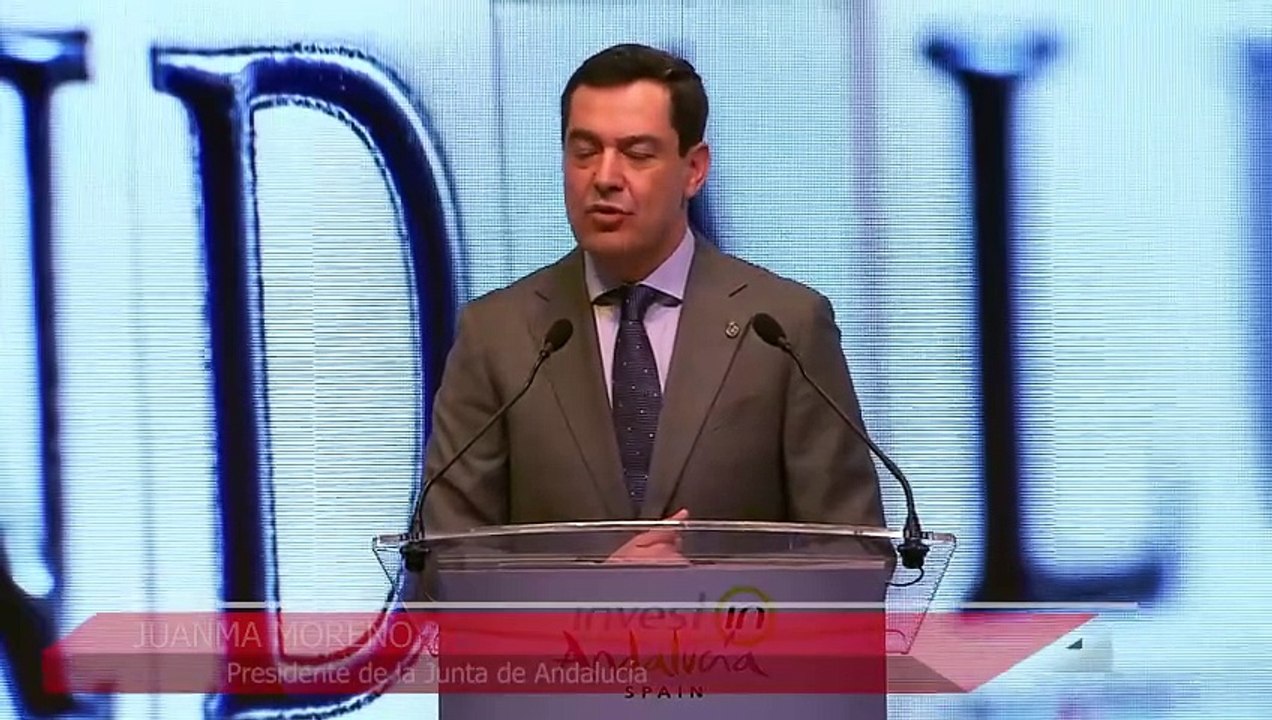 Moreno presenta Andalucía como mejor sitio para invertir: "Andalucía es una apuesta segura"