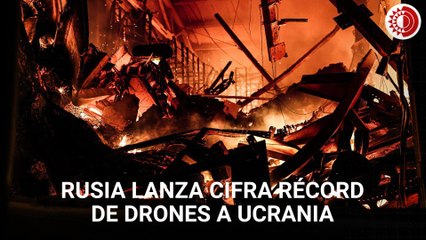 Rusia lanza una cifra récord de drones a Ucrania