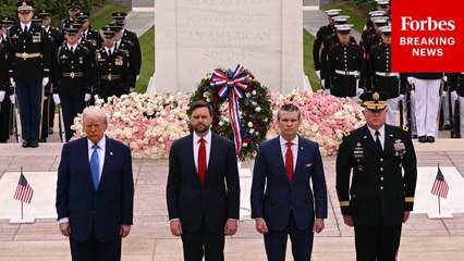 Trump, JD Vance, Hegseth Visit Tomb Of The Unknown Soldier In Arlington National Cemetery On Memorial Day