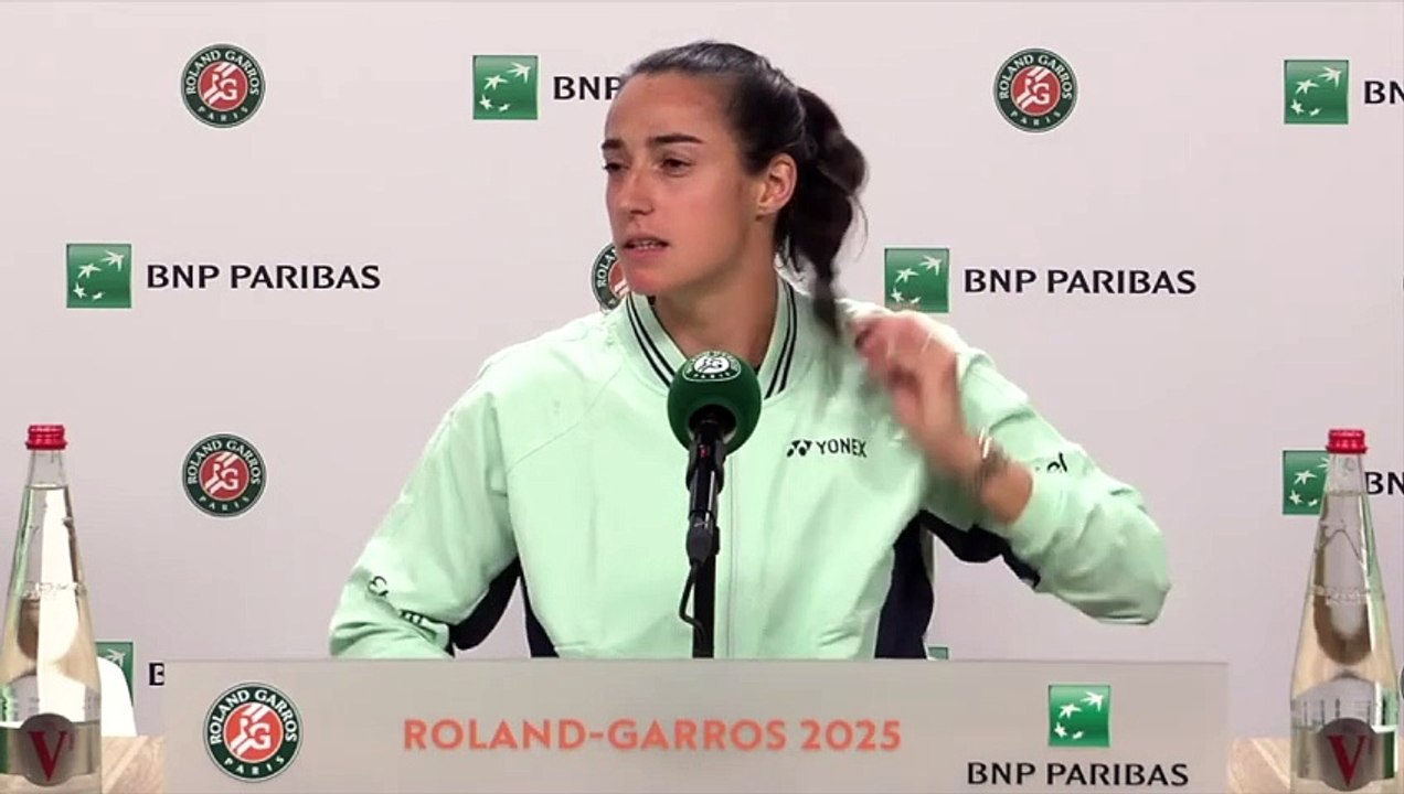 Roland-Garros 2025 - Caroline Garcia : "Je me suis laissé aller... "
