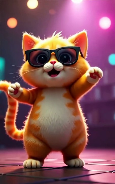 dancing Cat 😺 Dance with joy 😹😊 #ai #cute #funny #short