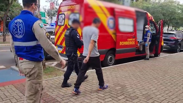 Guarda Municipal e Siate são mobilizados após homem ser vítima de agressão no Centro de Cascavel