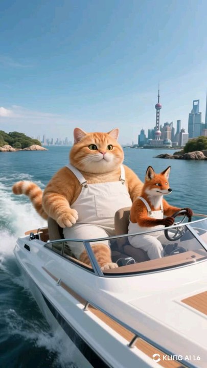 boating with clever fox