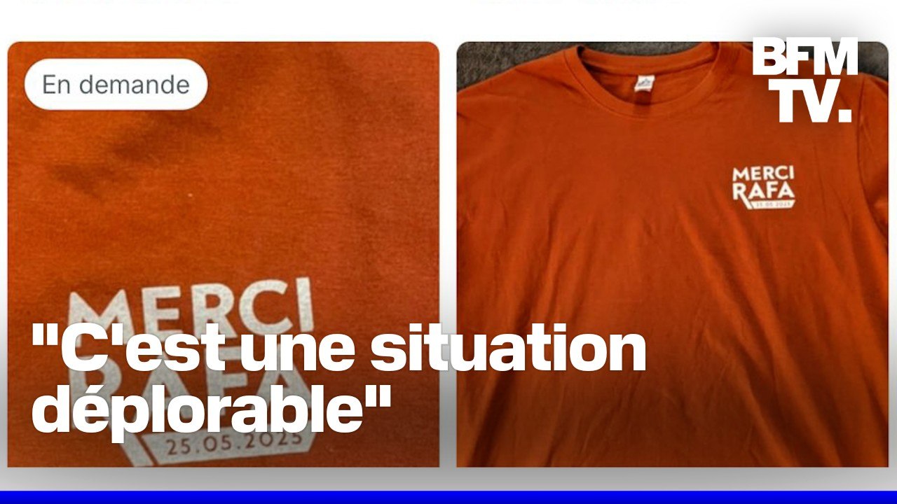 189 euros, 210 euros, 500 euros: des tee-shirts "Merci Rafa" sont revendus à des prix exorbitants