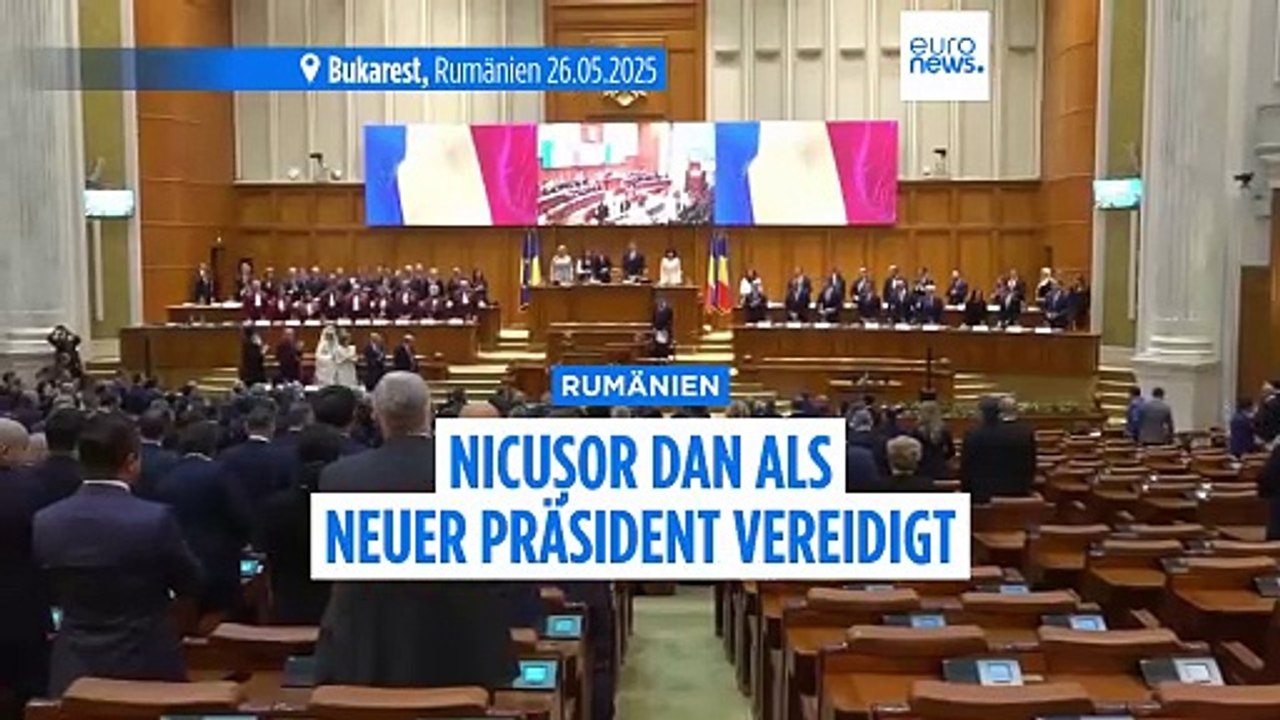Nicușor Dan als neuer Präsident Rumäniens vereidigt- politische Krise überwunden