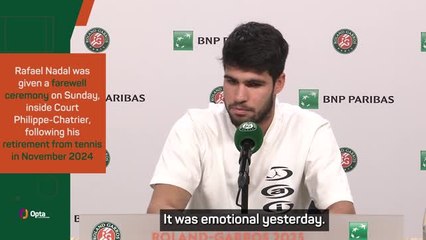 Alcaraz says it was 'emotional' to say farewell to 'idol' Nadal
