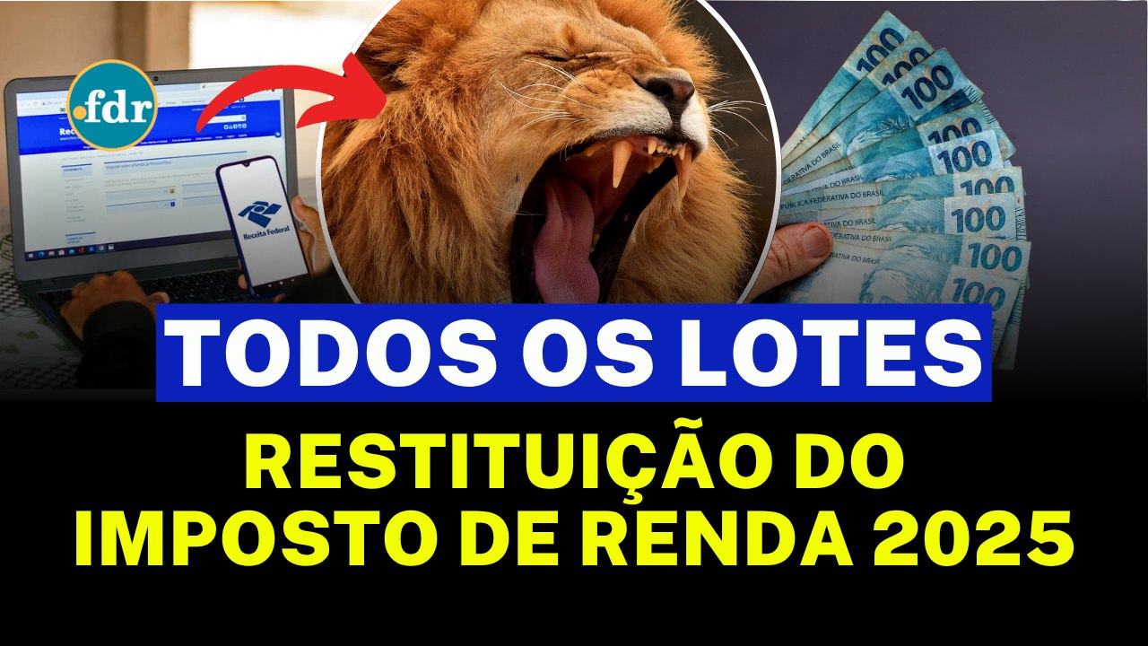 LOTES DA RESTITUIÇÃO DO IMPOSTO DE RENDA 2025 SÃO REVELADOS: VEJA QUANDO VOCÊ VAI RECEBER SEU VALOR