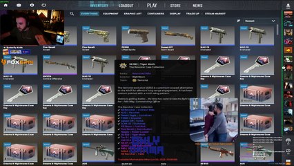 wtcN, canlı yayında kelebek bıçak çıkardı.