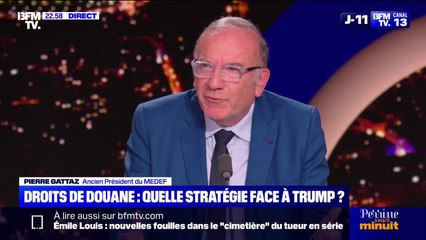 Droits de douane: "Il faut négocier, car nos entreprises, qui exportent, se retrouvent avec des incertitudes colossales", affirme Pierre Gattaz, ancien président du Medef