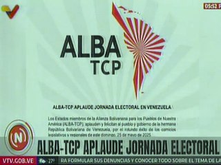ALBA-TCP felicita a Venezuela por la excelente jornada electoral del 25-M
